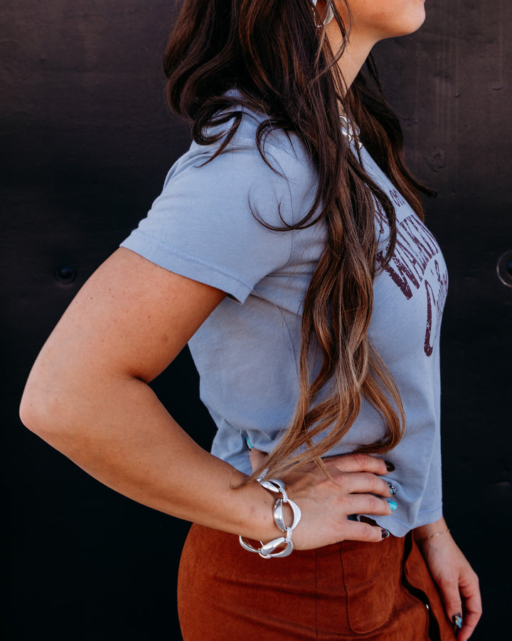 Project Social T: Keep Walking Tee in Smokey Blue