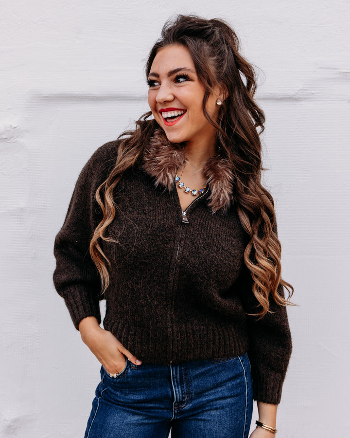 Steve Madden: Odessa Sweater in Dark Espresso (SC11470)