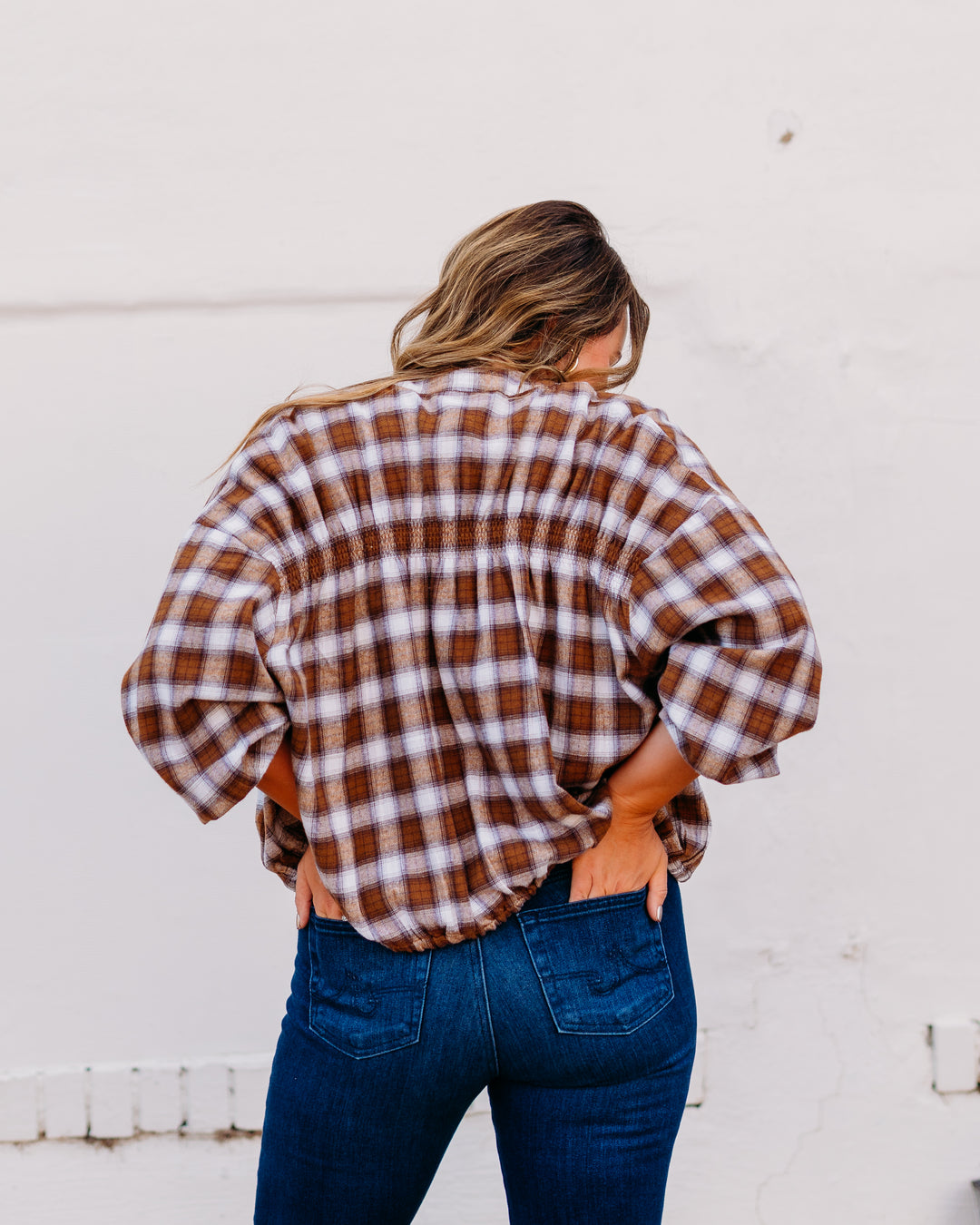 Ivy Jane: Plaid Jacket in AS (121180) - The Vogue Boutique