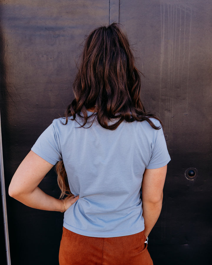 Project Social T: Keep Walking Tee in Smokey Blue