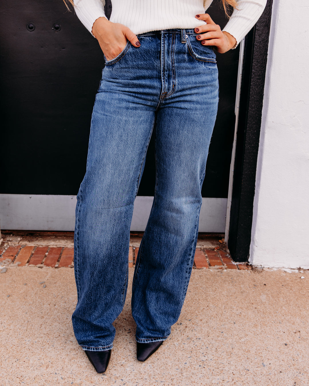 Pistola: Larsen Relaxed Flare in Daring Darng (P00016650)
