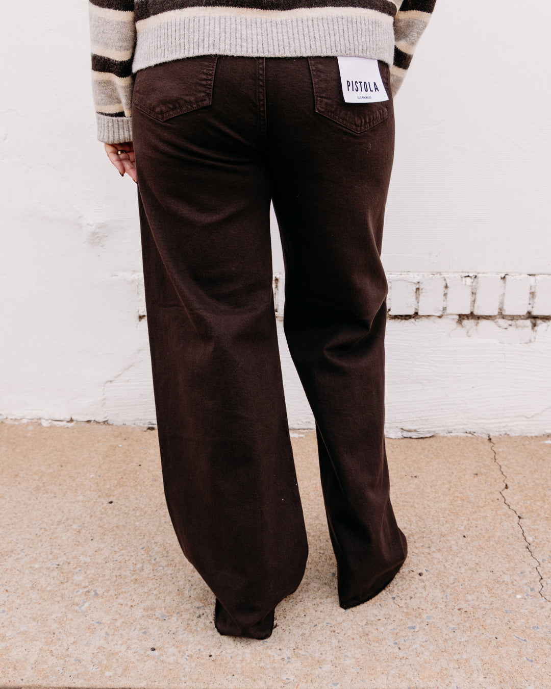 Pistola: Penny High Rise Wide Leg in Mocha Mocha (P00016587)