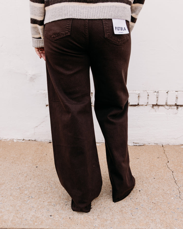 Pistola: Penny High Rise Wide Leg in Mocha Mocha (P00016587)