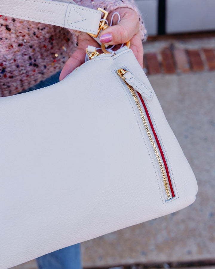 Hammitt: Kyle med – Calla Lily White/Brushed Gold