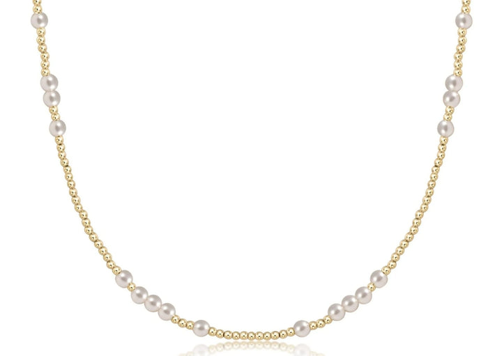 Enewton: 15” Choker Hope Unwritten in Pearl 3mm - The Vogue Boutique