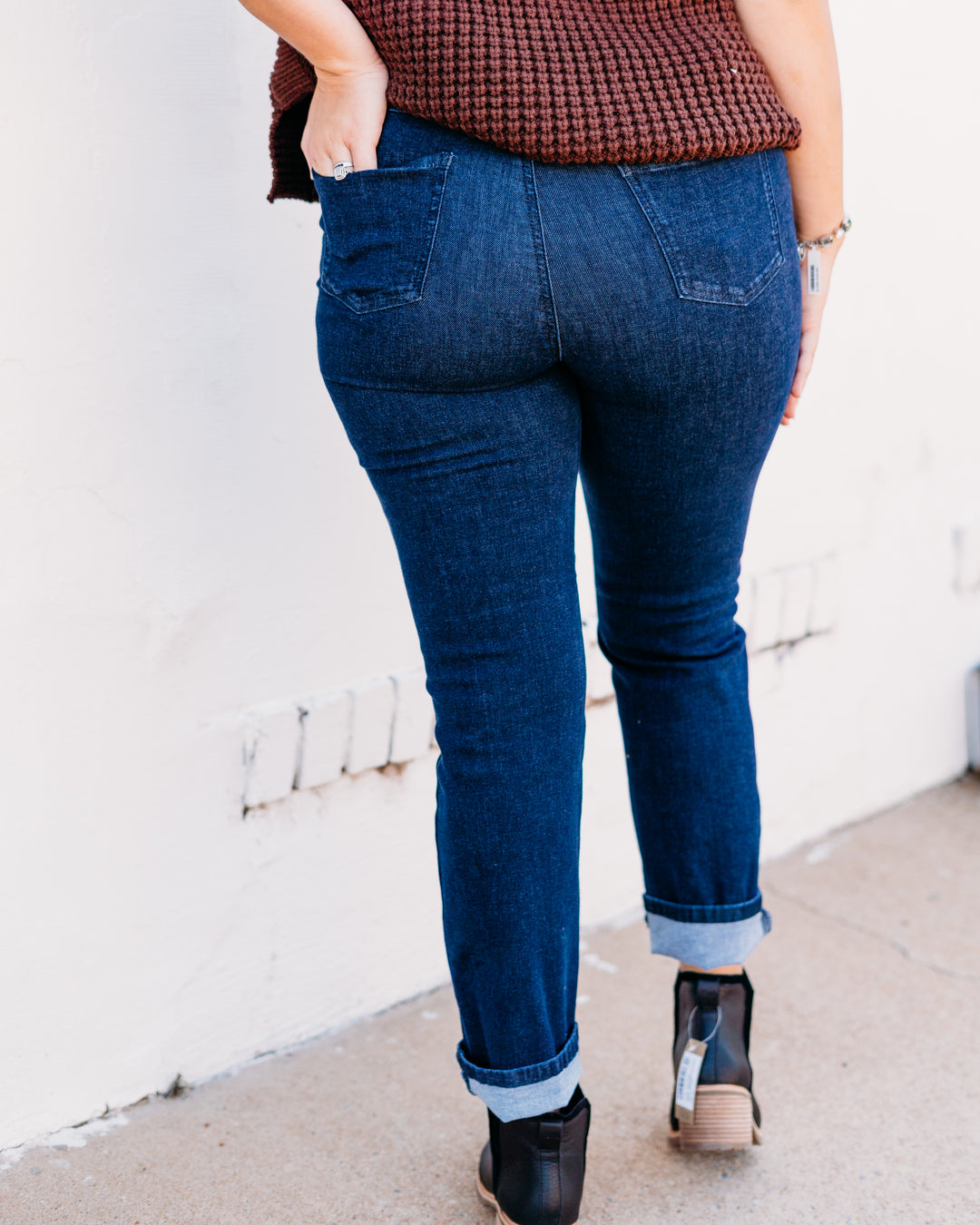 French Dressing Jeans: Straight Leg Jeans in Dark Rinse - The Vogue Boutique