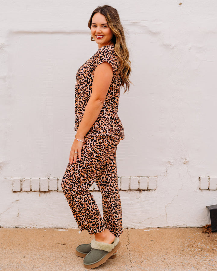 Johnny Was: The Bobbie Crop Set in Leopard - The Vogue Boutique