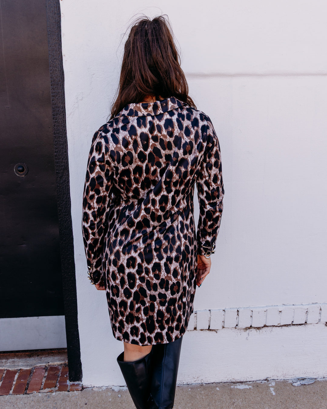 Jade: Leopard Button down Coat (79H5176)