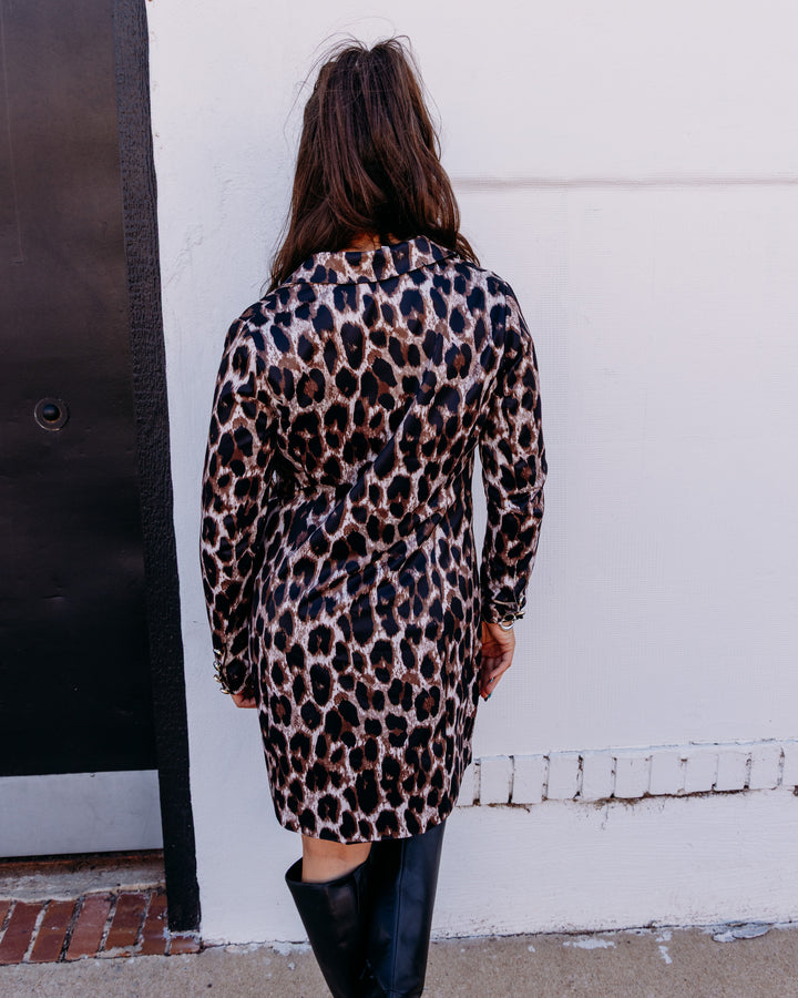 Jade: Leopard Button down Coat (79H5176)