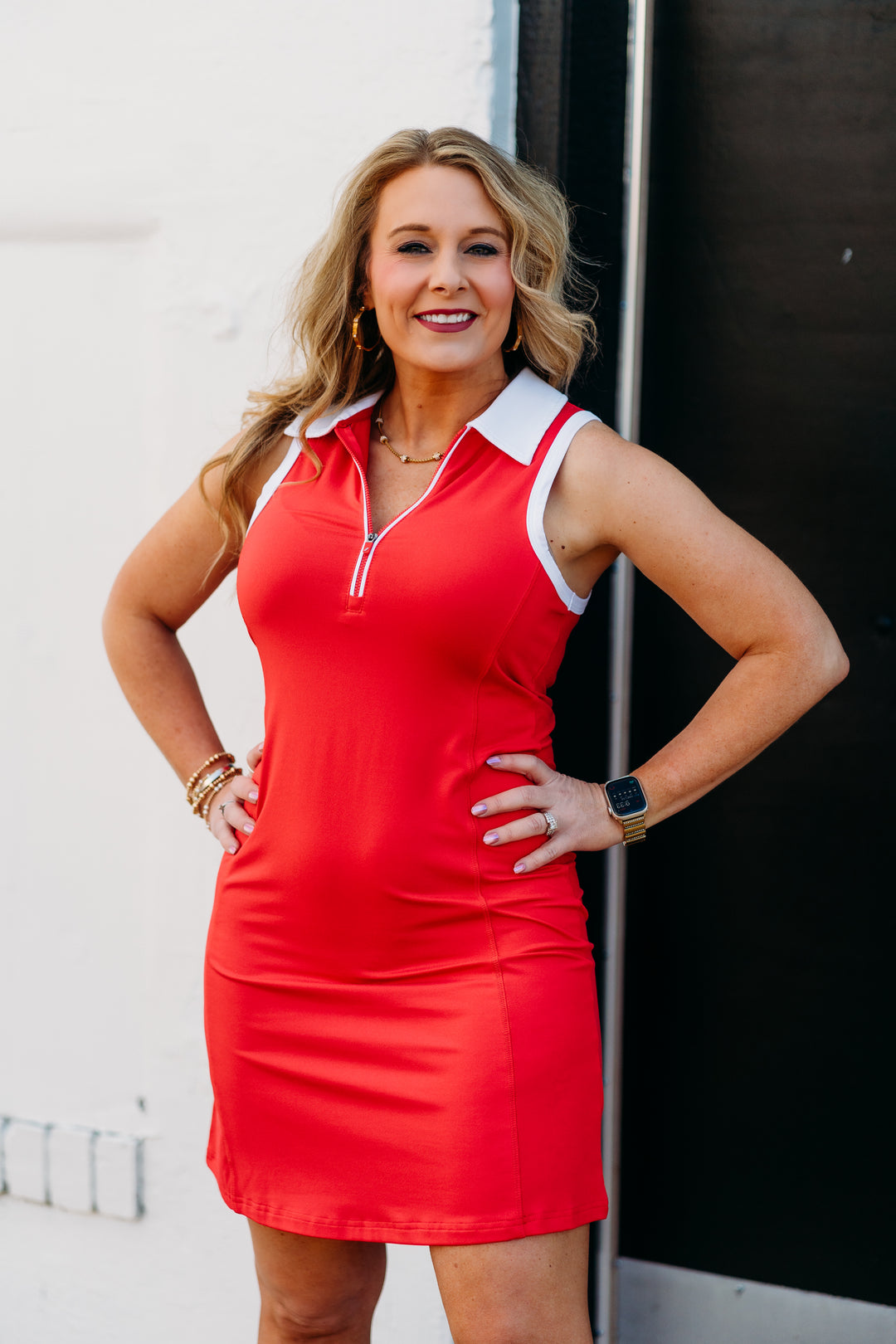 Thread & Supply: Serena Dress in Red Ruby - The Vogue Boutique