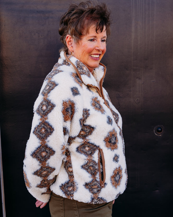 Thread & Supply: Rivera Jacket in Ivory Brown ((J4183SHPTS)