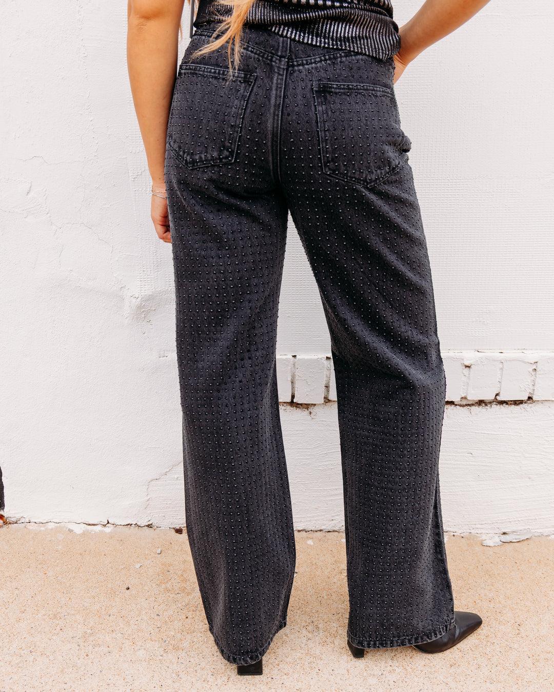 Velvet Heart: Nakita in Black Cosmos Rhinestones Jeans (DEB2-19745)