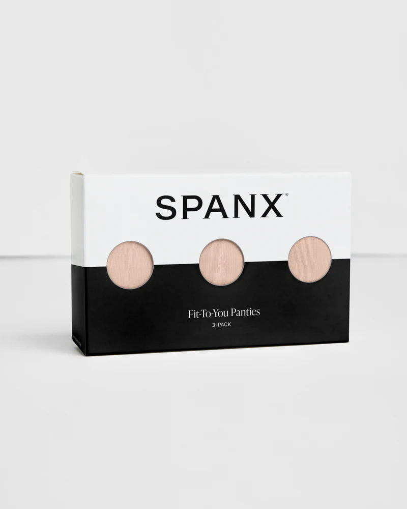 Spanx: Smooth Fit-To-You Modal Thong 3-Pack Box in Champ Beige X3