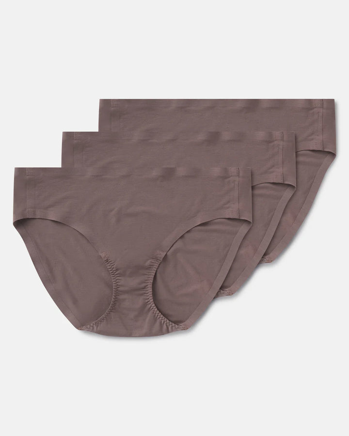 Spanx: Smooth Fit-To-You Modal Bikini 3-Pack Box in Smoke 3 Pk