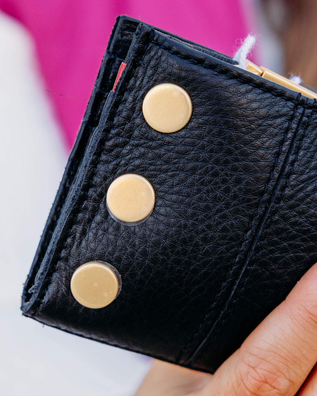 Hammitt: 110 north – black/brushed gold red zip (4584)