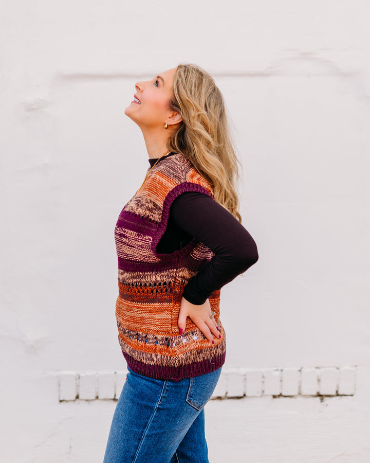Another Love: Lina Top in Dark Orchid Ombre - The Vogue Boutique