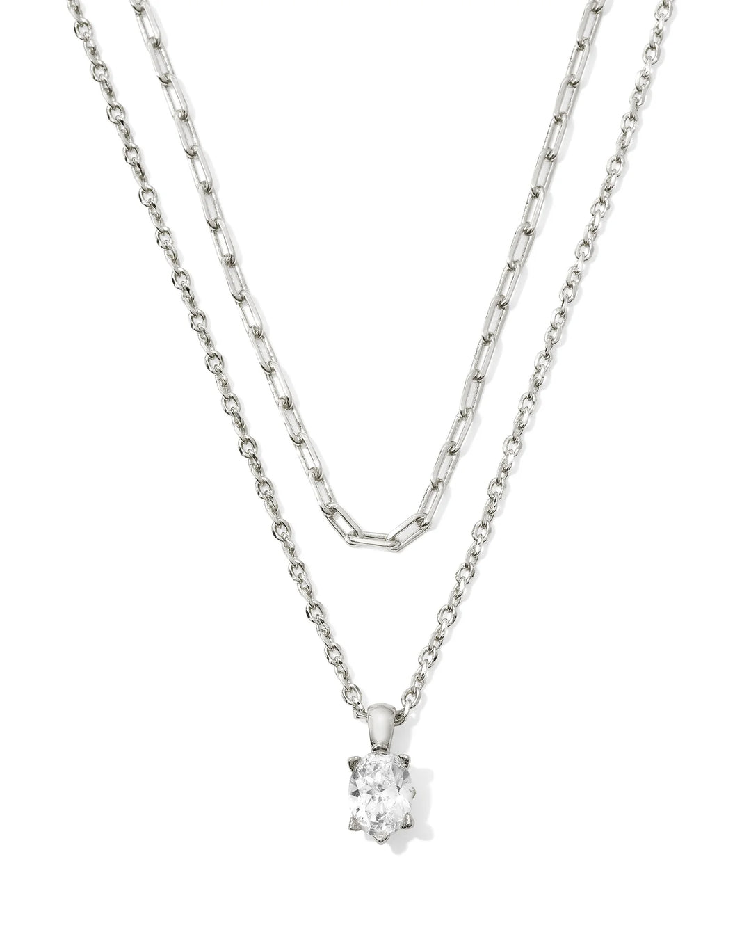 Kenra Scott: CAILIN MULTI STRAND NECKLACE IN SILVER - The Vogue Boutique