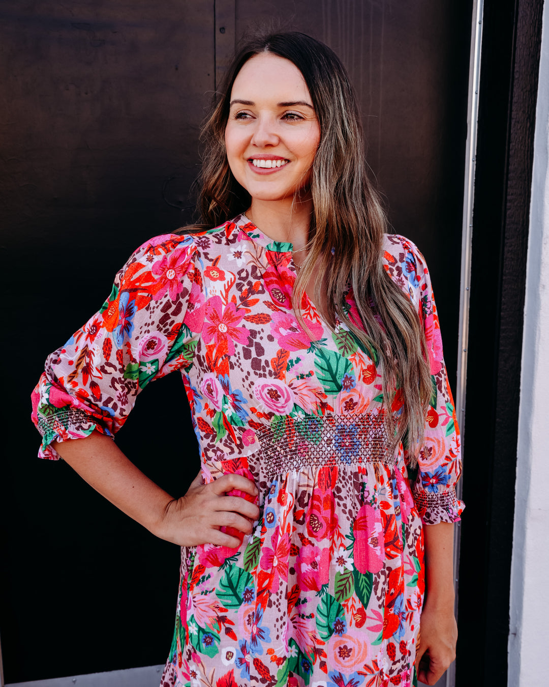 Ivy Jane: Colorful Dress in Pink (72682)