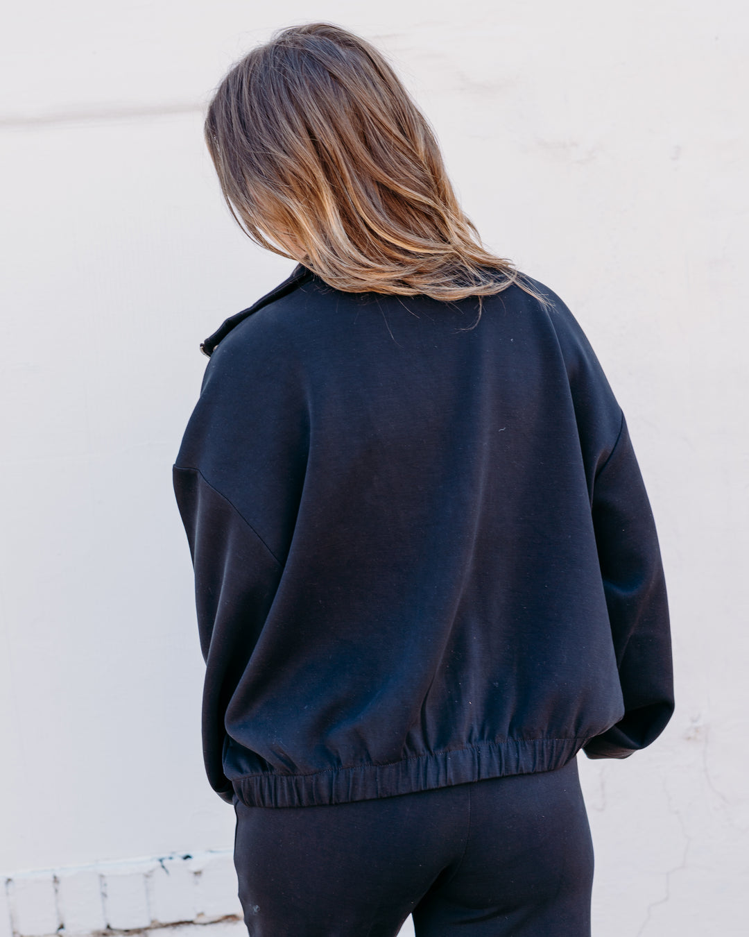 Esqualo: Black Modal Jacket (05501) - The Vogue Boutique