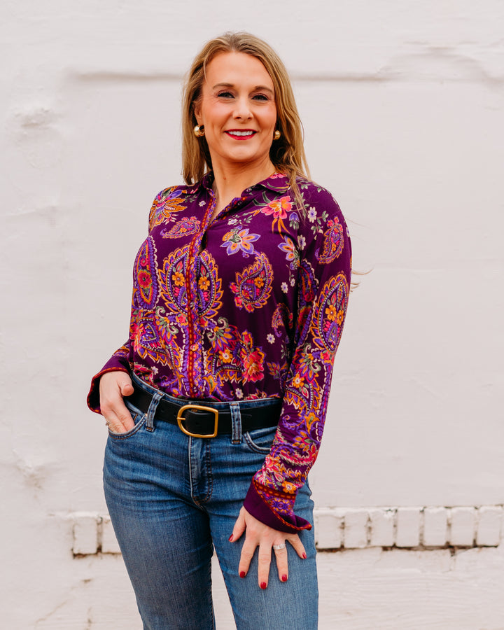 Johnny Was: The Janie Favorite Button Front Shirt in Domitila - The Vogue Boutique