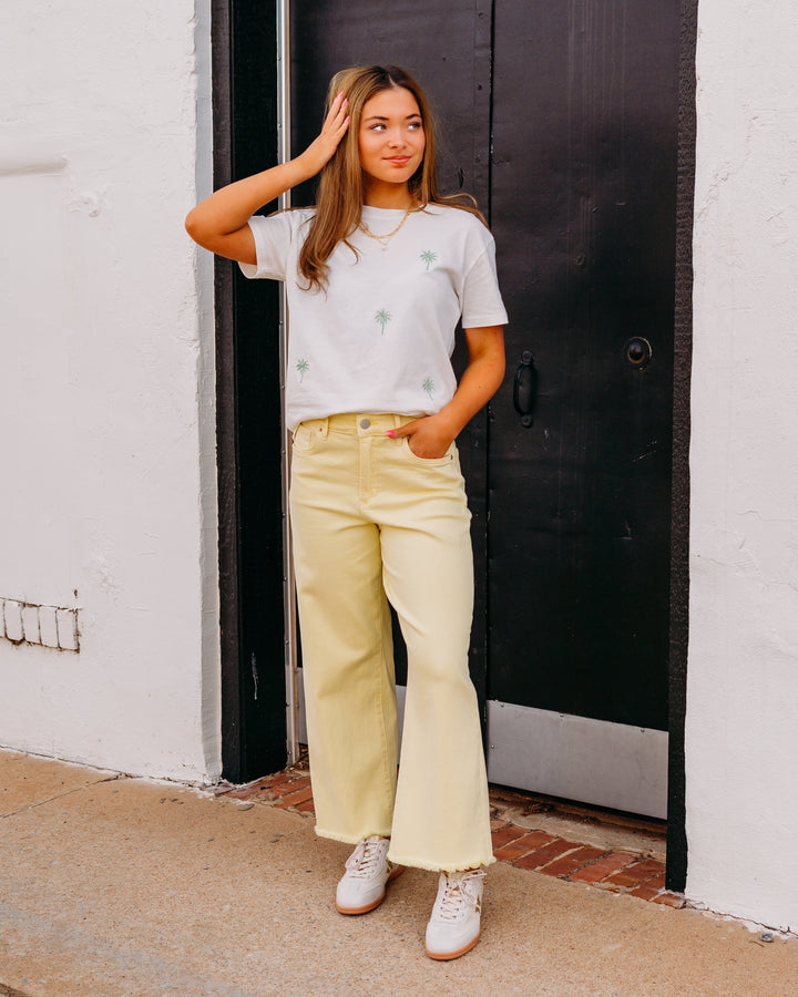 Dear John: Holly Straight Leg Jeans in Wax Yellow - The Vogue Boutique