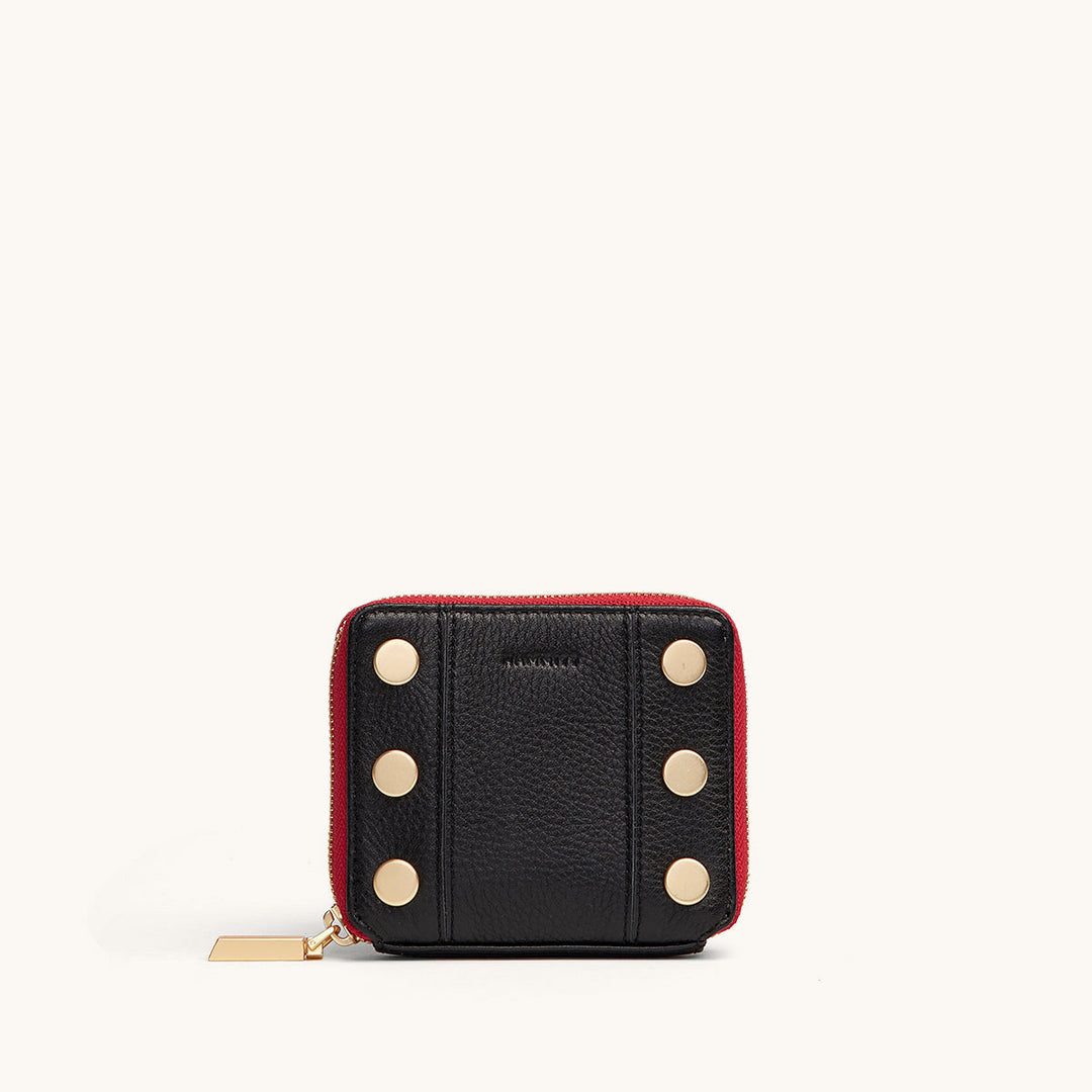 Hammitt: 5 North in Black/Brushed Gold Red Zip (17256)