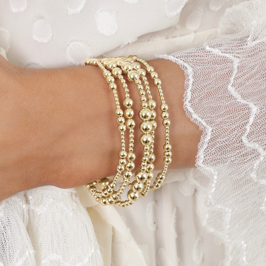 Enewton: Classic Joy Pattern 4mm Bead Bracelet in Gold