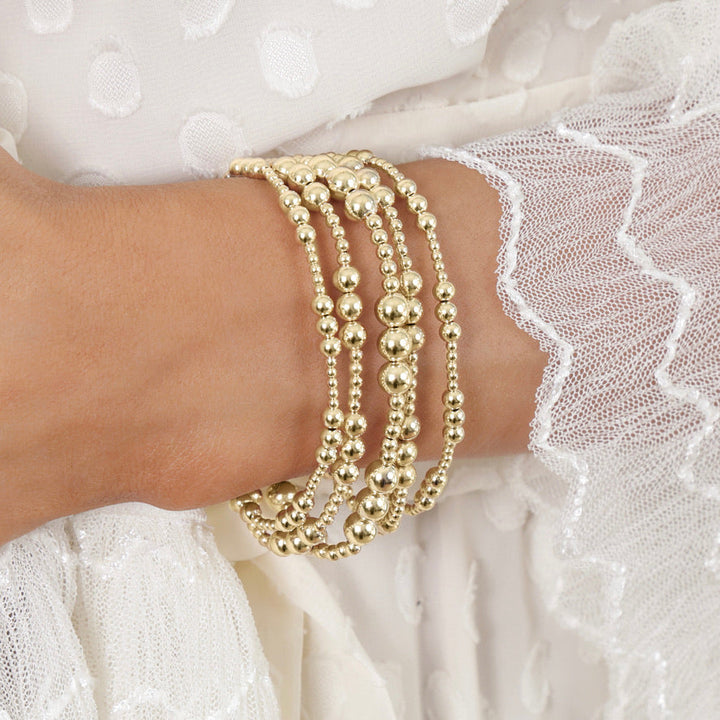 Enewton: Classic Joy Pattern 4mm Bead Bracelet in Gold