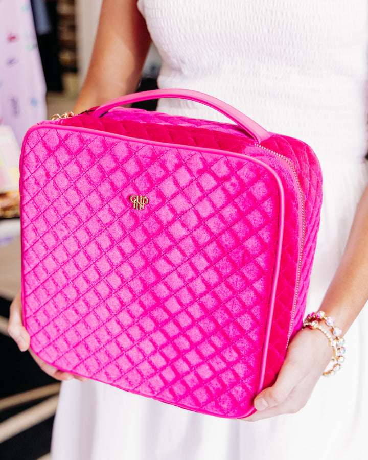 PurseN: Mini Diva Case in Fuchsia Velvet (MDCFV08)