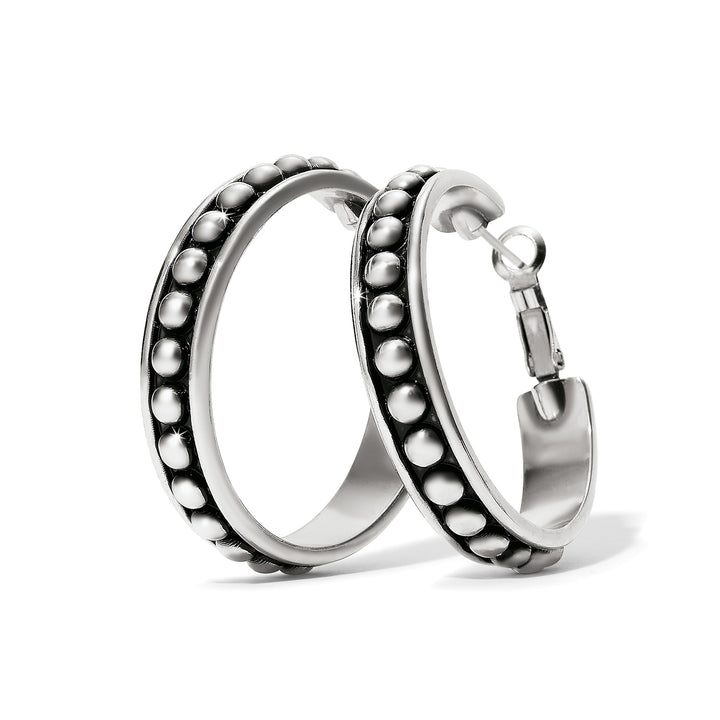 Brighton: Pretty Tough Stud Large Leverback Hoop Earrings JA9895 - The Vogue Boutique
