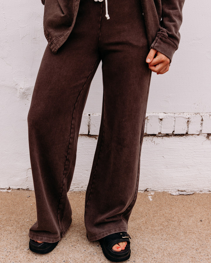 Z Supply: Hunter Knit Pant in Dark Chocolate