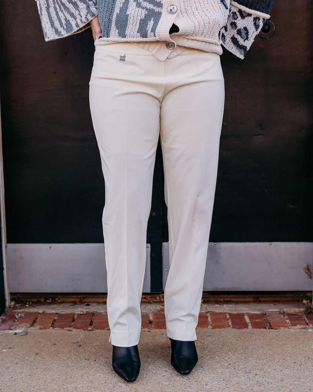 Multiples: Ankle Cream Pants (M48716PM) - The Vogue Boutique