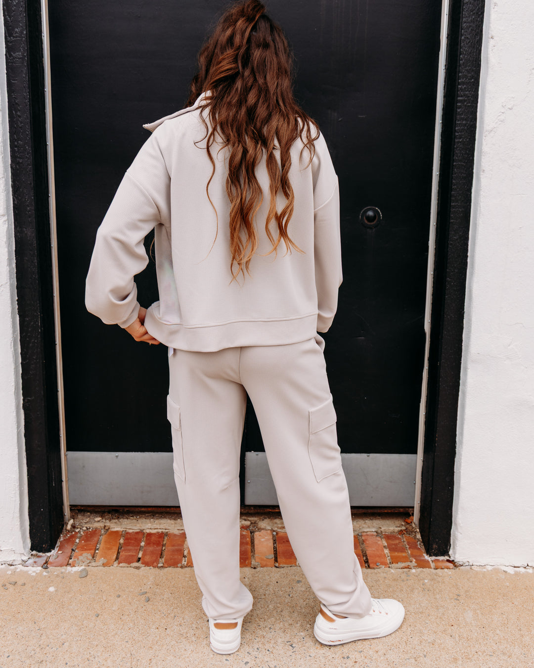 Tribal: Pull On Ankle Pant With Cargo Pockets in Sanddune