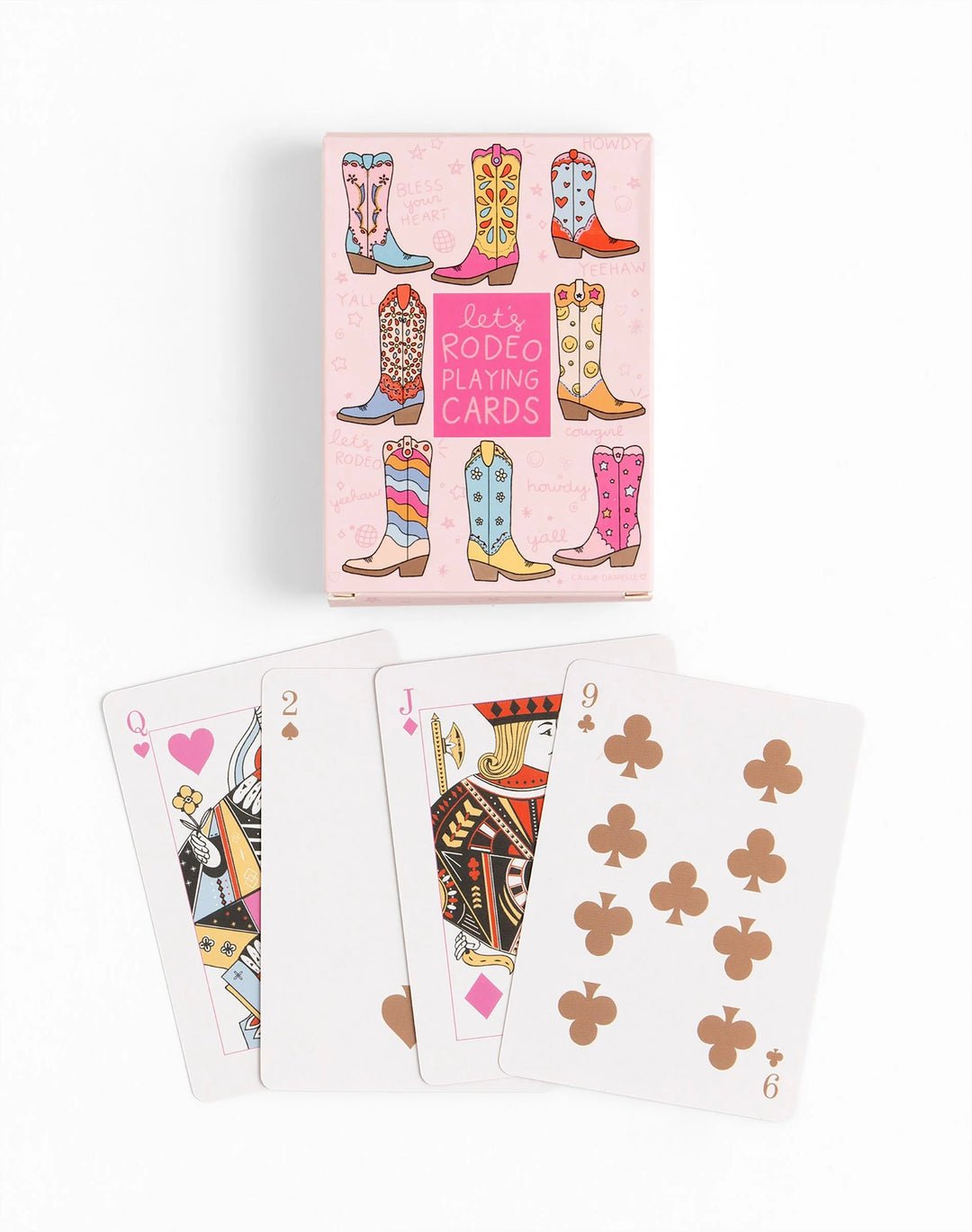 Callie Danielle: Let's Rodeo Western Cowgirl Boots Deck of Playing Cards - The Vogue Boutique