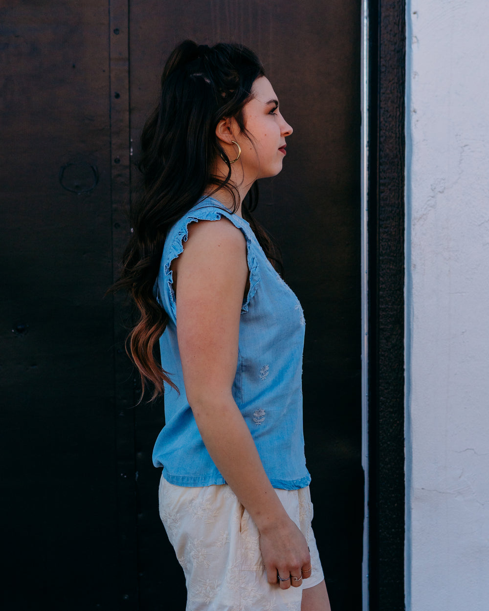 Dear John: Nicola Top in Carolina Blue - The Vogue Boutique