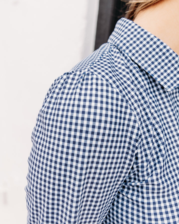 Smith And Quinn: Jean polo in Navy Gingham (12043)