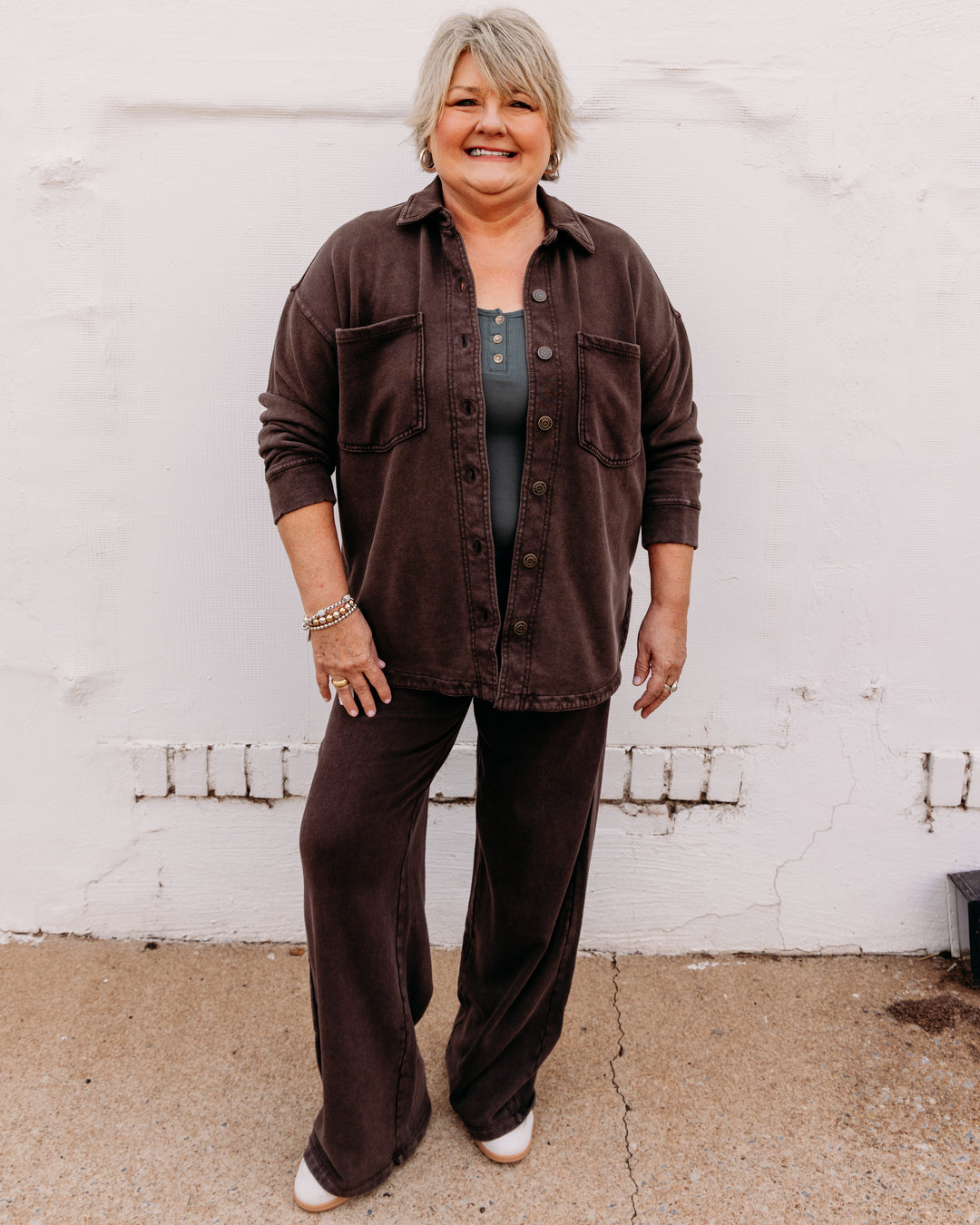 Z Supply: All Day Knit Jacket in Dark Chocolate