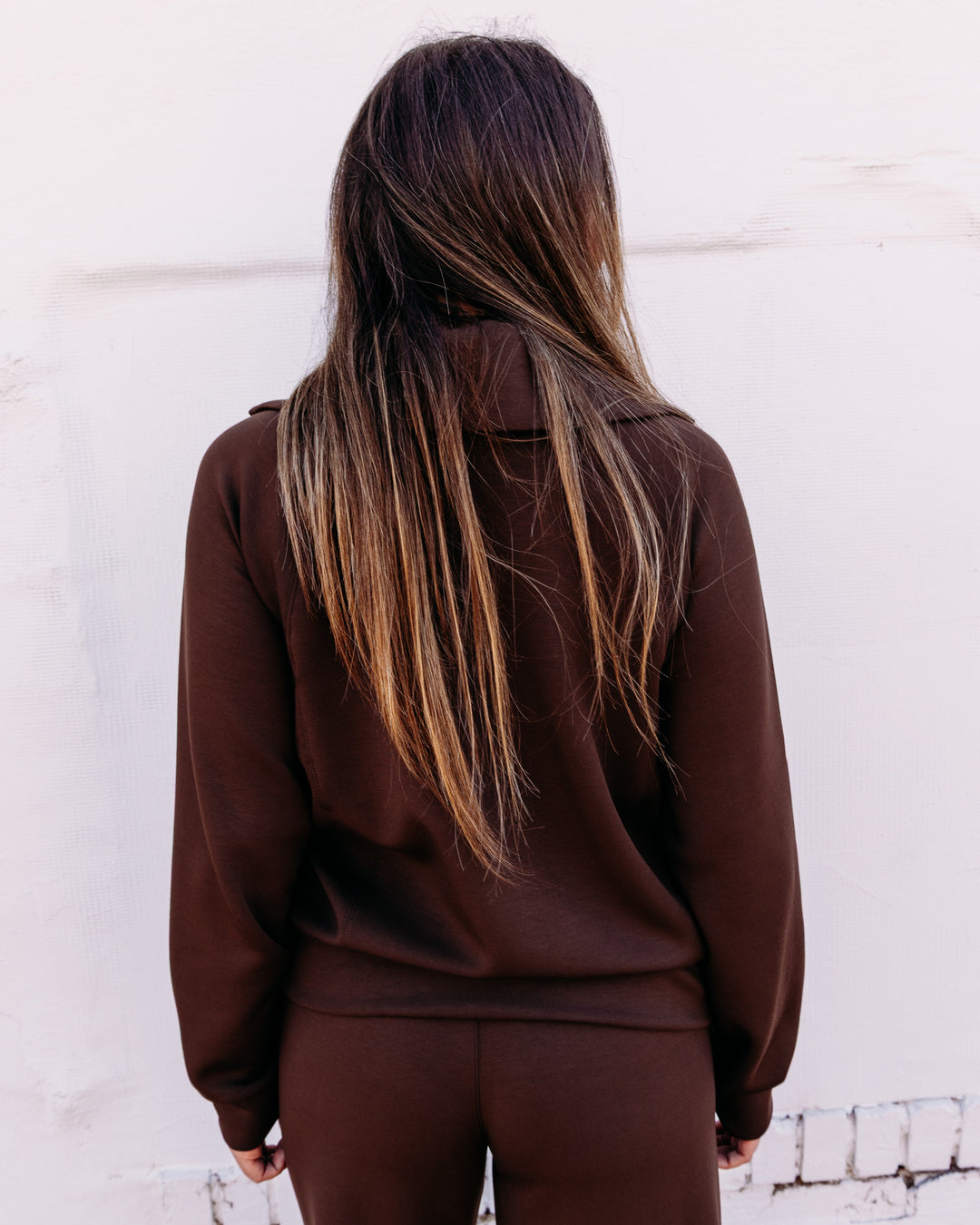 Spanx: Airessentials Half Zip in Umber Root (50346R)