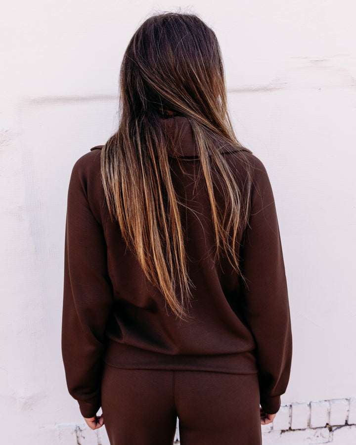Spanx: Airessentials Half Zip in Umber Root (50346R)