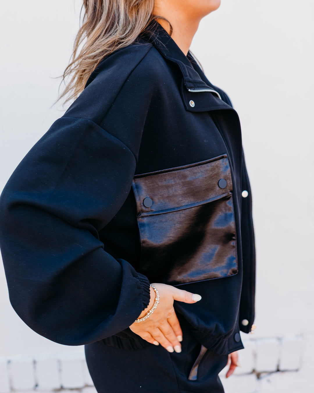 Esqualo: Black Modal Jacket (05501) - The Vogue Boutique