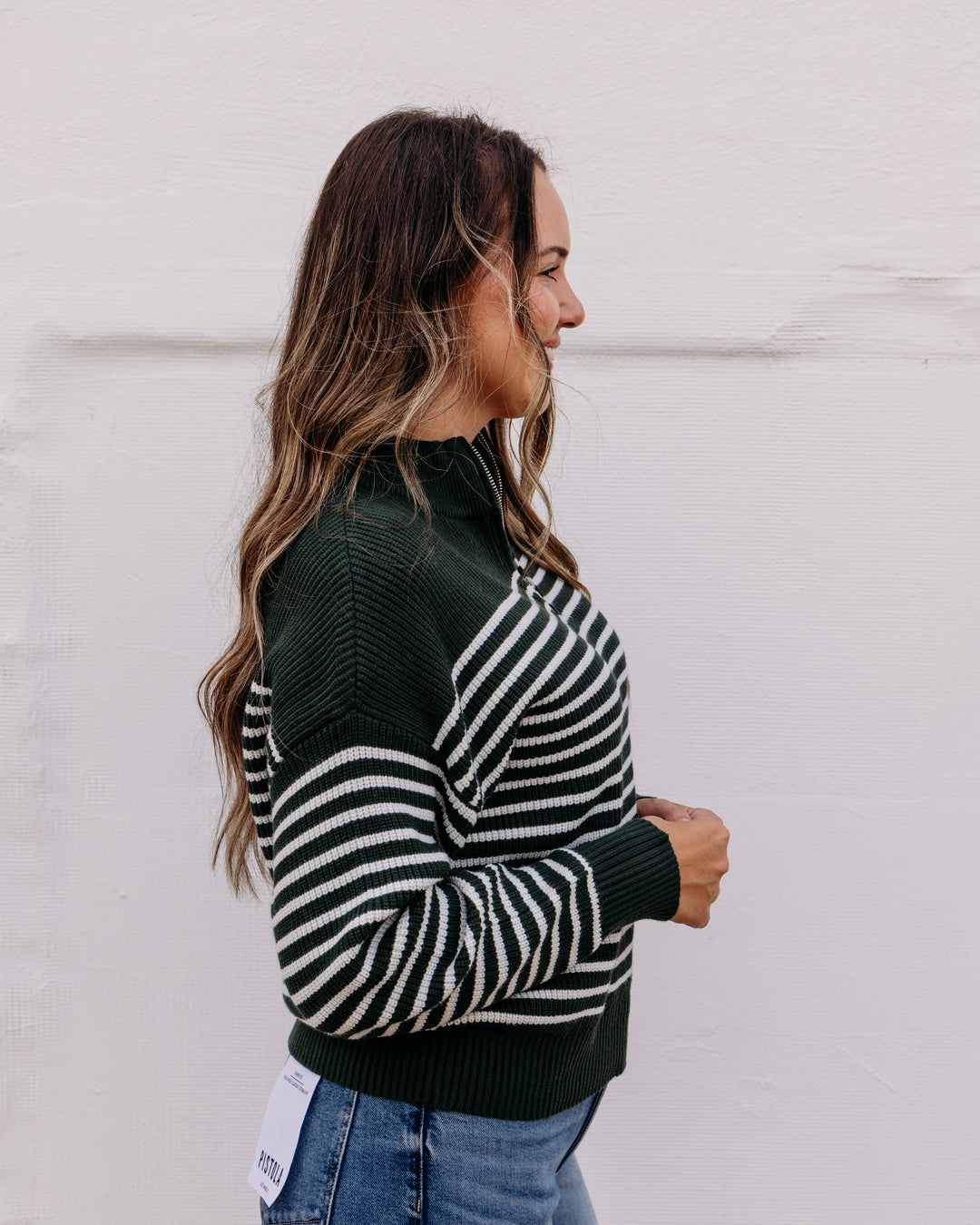 Thread & Supply: Russell Pullover in Pine Grey Stripe (J1936SWTS)