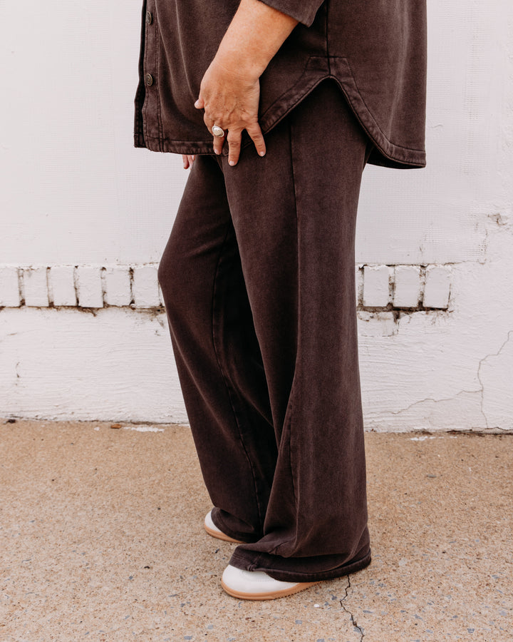 Z Supply: Hunter Knit Pant in Dark Chocolate