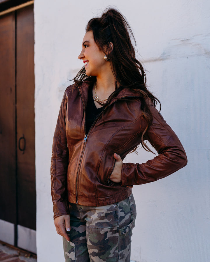 Mauritius: Jolah Jacket In Whiskey - The Vogue Boutique