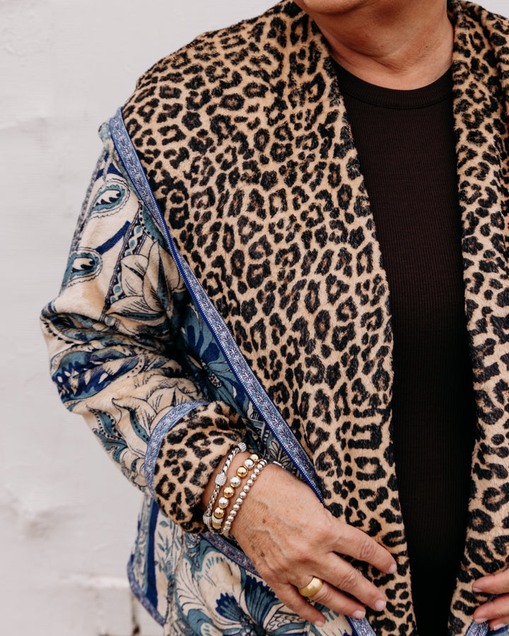Johnny Was: Joan Sherpa Jacket (Reversible) in Athene (C40426-7)