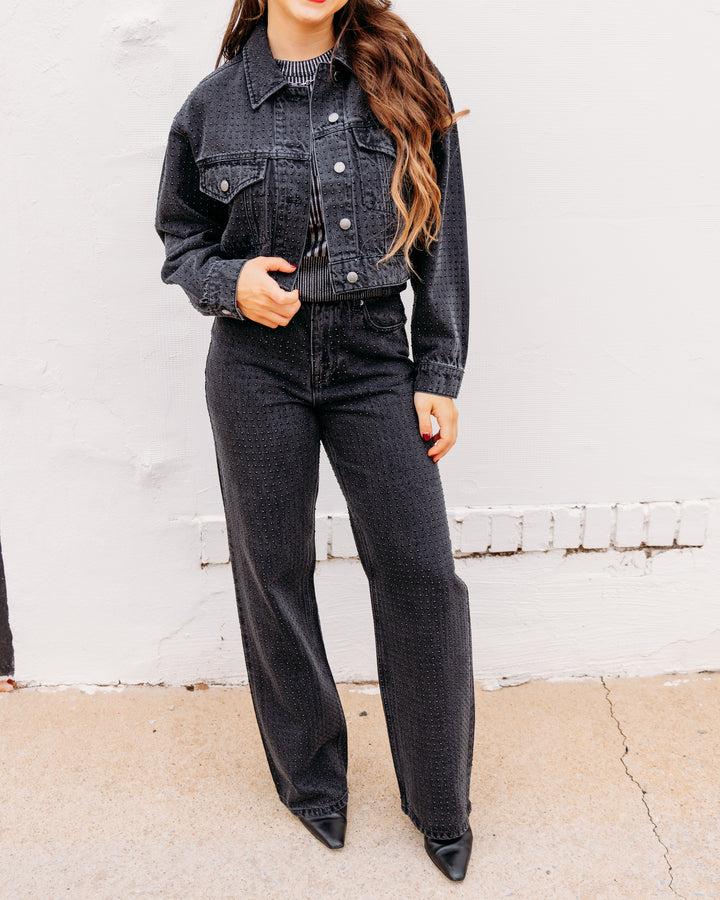 Velvet Heart: Nakita in Black Cosmos Rhinestones Jeans (DEB2-19745)