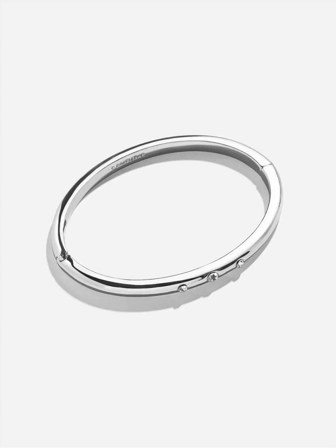 BaubleBar: Nadia Three Stone Classic Hinge Bangle in Gold  (86278)