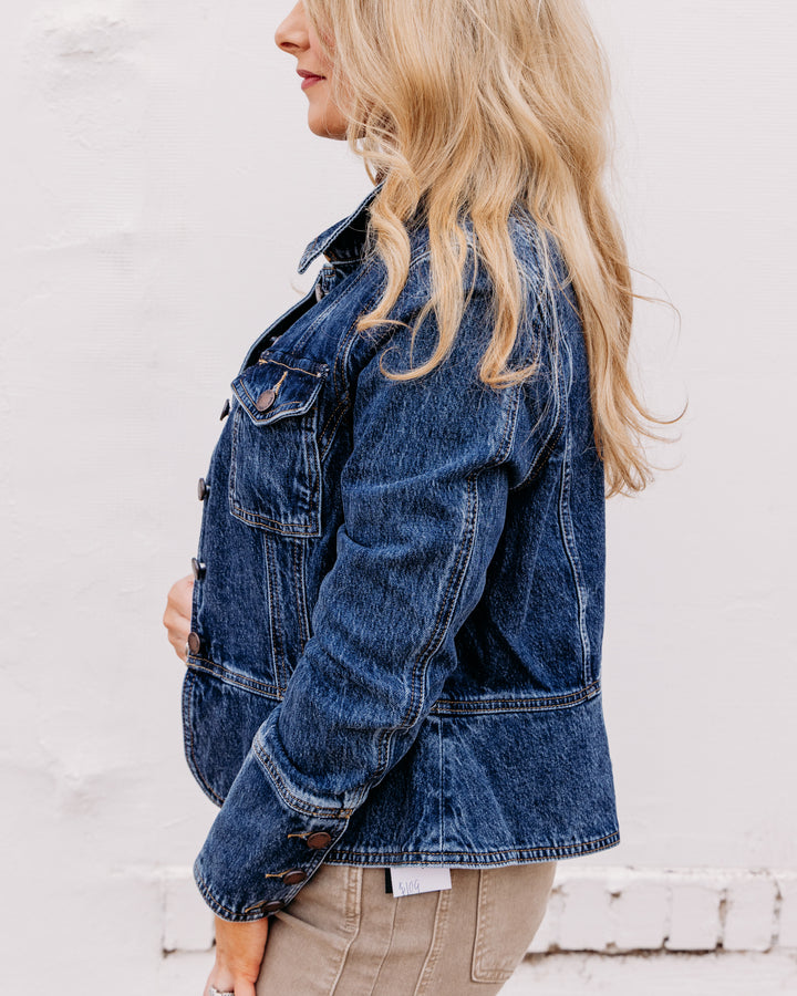 French Dressing Jeans: Utility Jacket Med in Dark Blue (10022225)