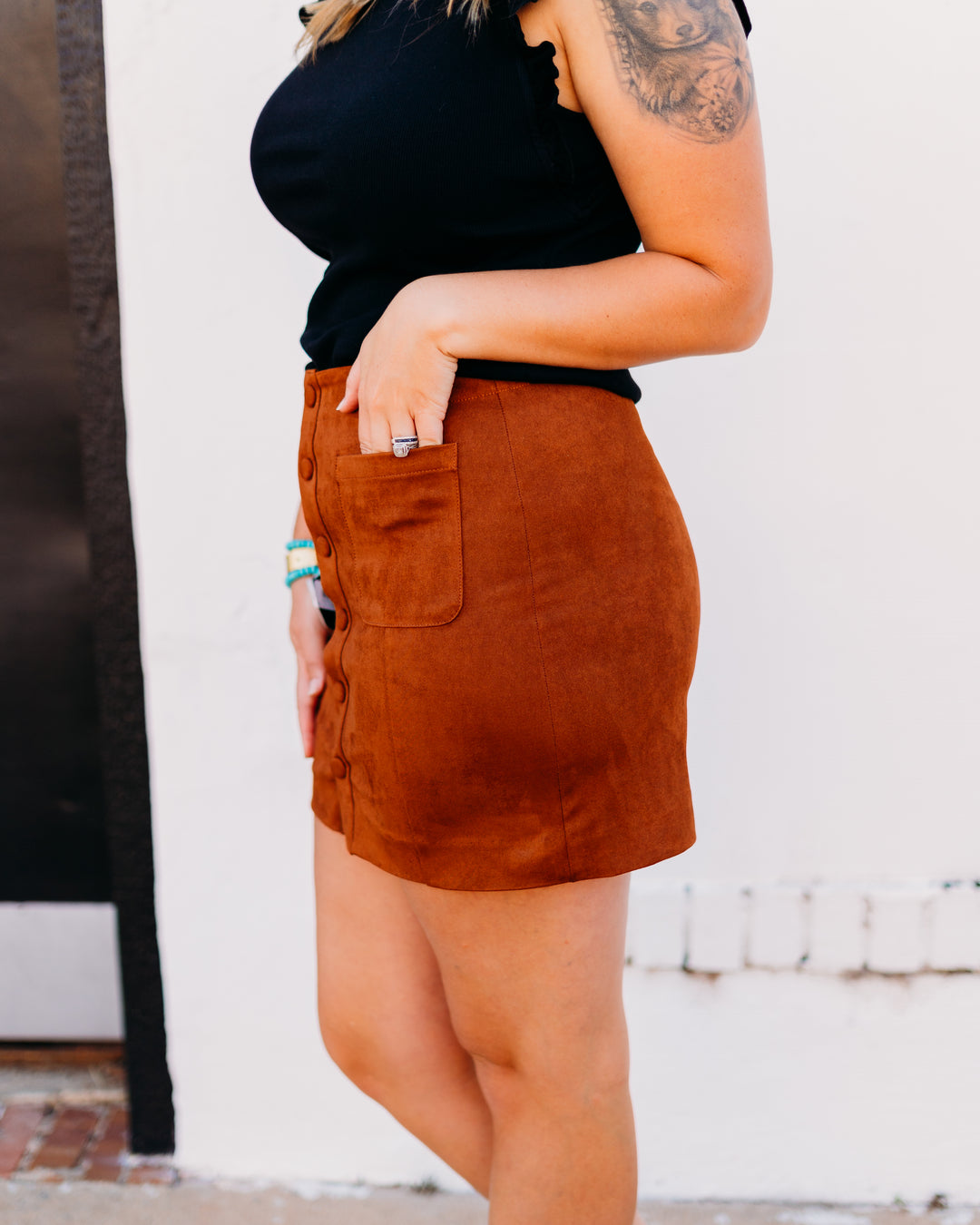 Dear John: Quinn Jean Skirt in Chocolate - The Vogue Boutique