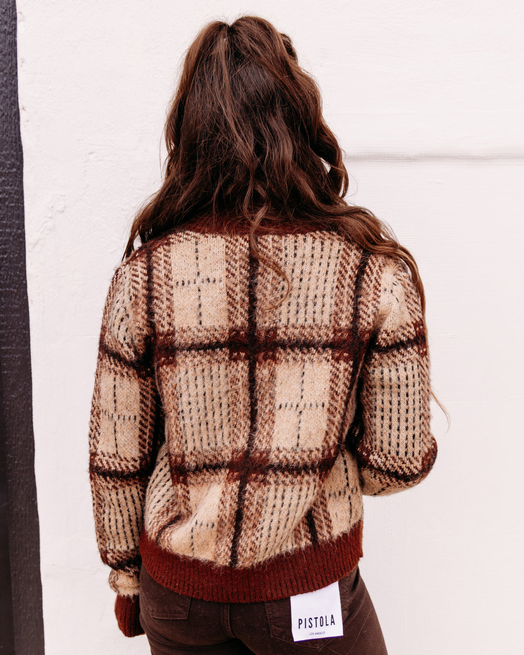 Z Supply: Frostline Plaid Cardigan in Toasted Almond (ZW264126S)