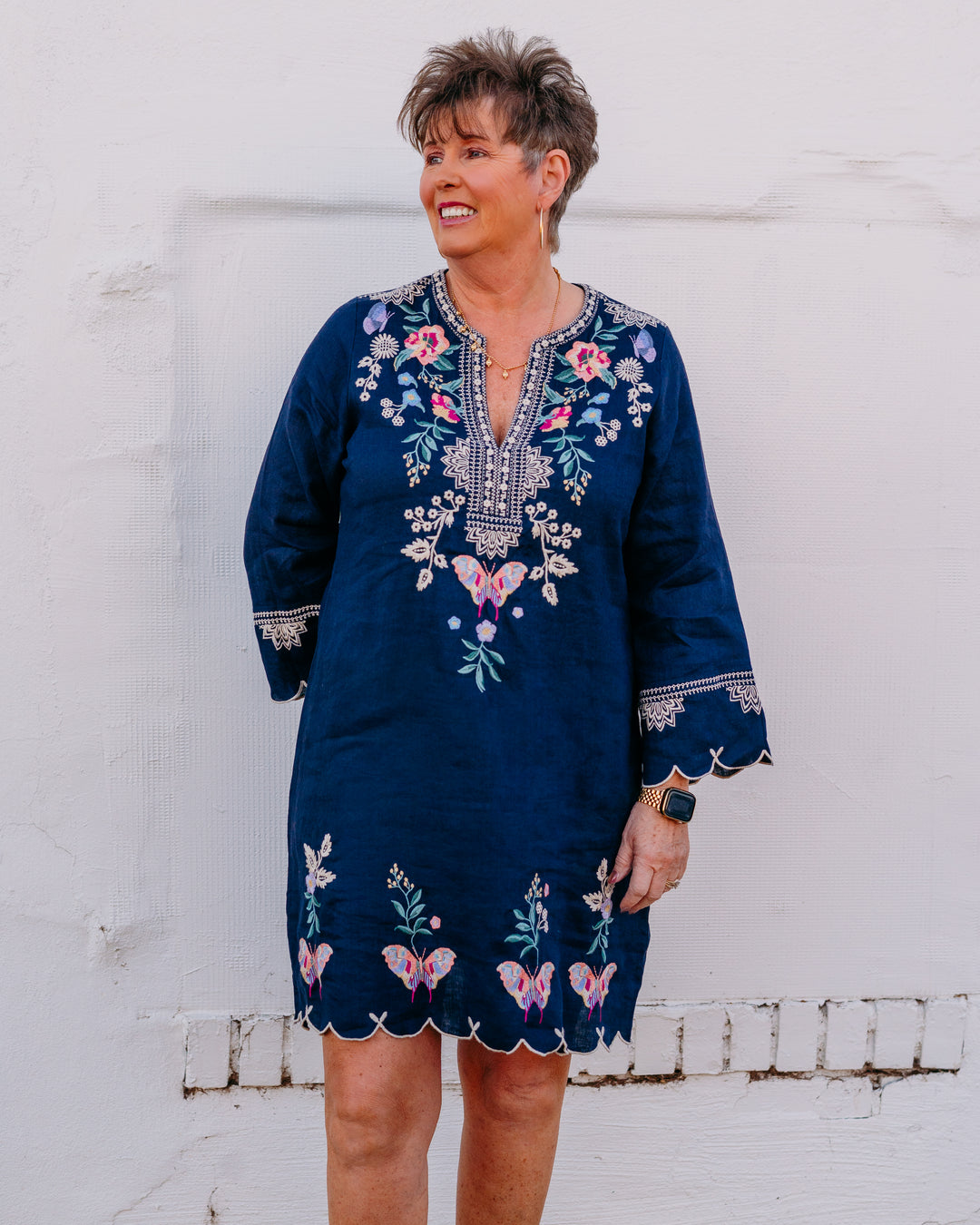 johnny was linen dress Lemona (Lined) Black SM: Clothing, Shoes & Jewelry Crafted from 100% breathable linen Johnny Was Embroidered Linen Mini